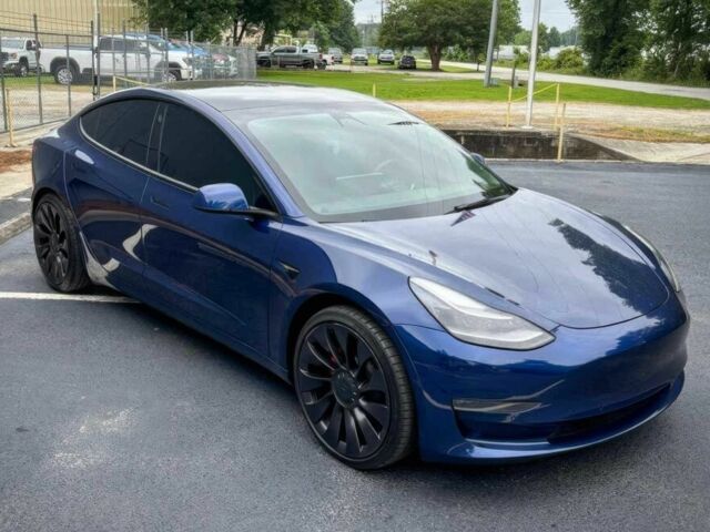 Синий Тесла Модель 3, объемом двигателя 0 л и пробегом 17 тыс. км за 8000 $, фото 1 на Automoto.ua