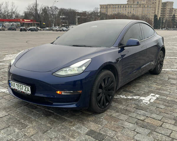 Синий Тесла Модель 3, объемом двигателя 0 л и пробегом 68 тыс. км за 19500 $, фото 1 на Automoto.ua