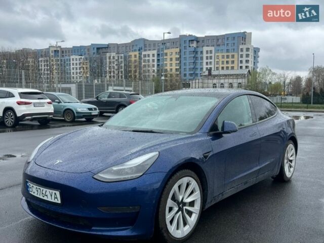Синий Тесла Модель 3, объемом двигателя 0 л и пробегом 95 тыс. км за 15900 $, фото 1 на Automoto.ua