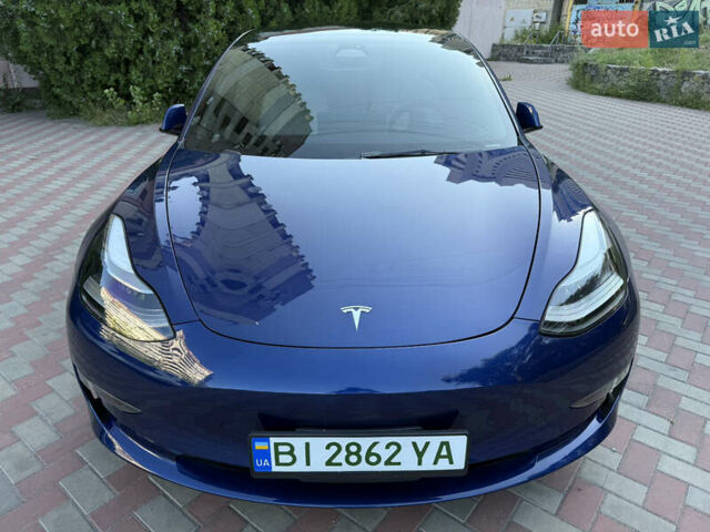 Тесла Модель 3 2022 в Днепре (Днепропетровске) на Automoto.ua Синий Тесла Модель 3, объемом двигателя 0 л и пробегом 25 тыс. км за 21200 $, фото 1 на Automoto.ua