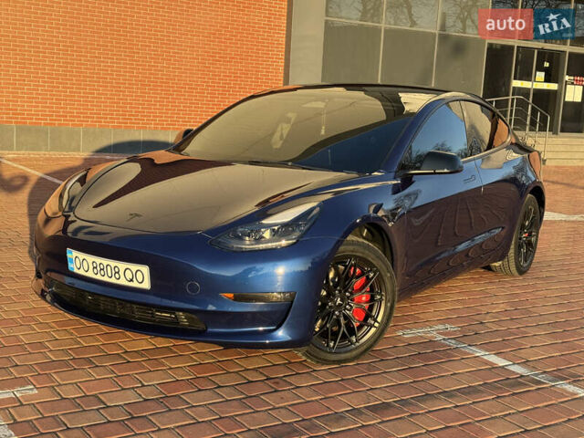 Синий Тесла Модель 3, объемом двигателя 0 л и пробегом 20 тыс. км за 18900 $, фото 1 на Automoto.ua