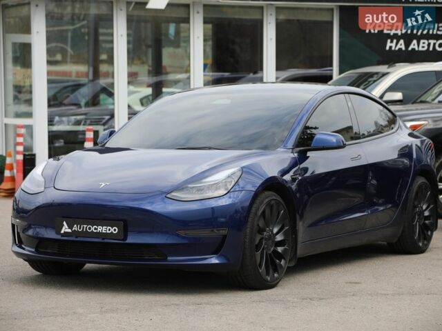 Синій Тесла Модель 3, об'ємом двигуна 0 л та пробігом 88 тис. км за 25000 $, фото 1 на Automoto.ua
