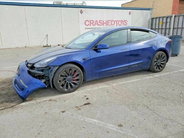 Синий Тесла Модель 3, объемом двигателя 0 л и пробегом 60 тыс. км за 7000 $, фото 1 на Automoto.ua