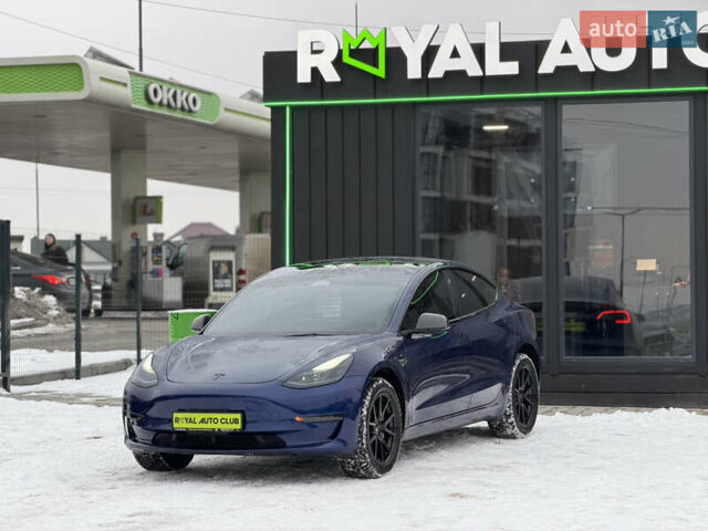 Синий Тесла Модель 3, объемом двигателя 0 л и пробегом 21 тыс. км за 21690 $, фото 1 на Automoto.ua