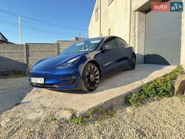 Синій Тесла Модель 3, об'ємом двигуна 0 л та пробігом 53 тис. км за 23900 $, фото 1 на Automoto.ua