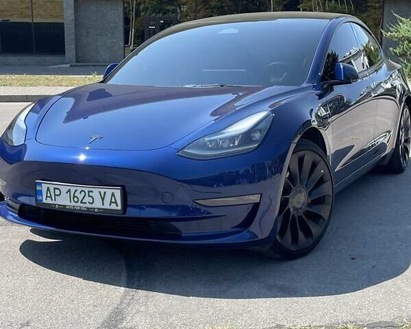 Синий Тесла Модель 3, объемом двигателя 0 л и пробегом 56 тыс. км за 26296 $, фото 1 на Automoto.ua