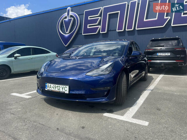 Синий Тесла Модель 3, объемом двигателя 0 л и пробегом 29 тыс. км за 21500 $, фото 1 на Automoto.ua