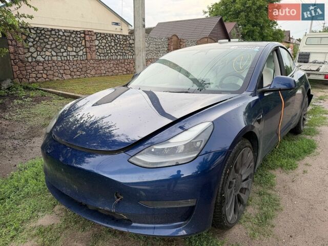 Синий Тесла Модель 3, объемом двигателя 0 л и пробегом 140 тыс. км за 18000 $, фото 1 на Automoto.ua