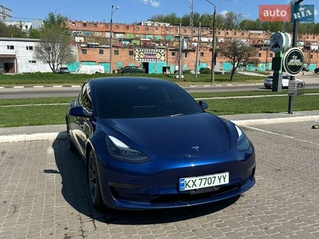 Синий Тесла Модель 3, объемом двигателя 0 л и пробегом 54 тыс. км за 23000 $, фото 1 на Automoto.ua