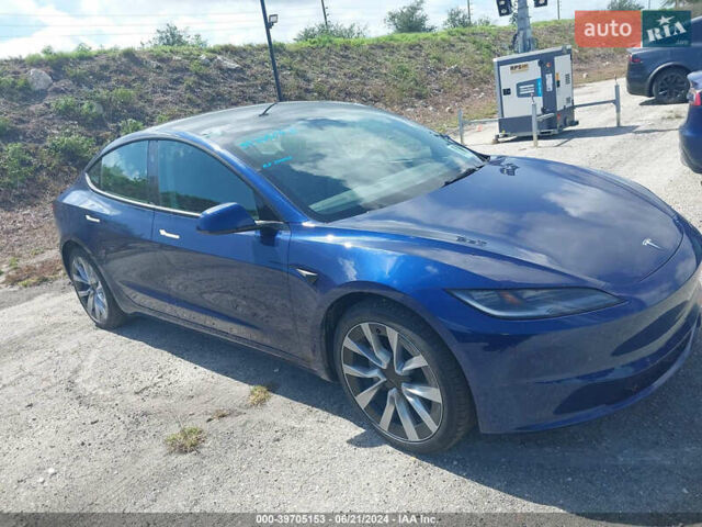 Синий Тесла Модель 3, объемом двигателя 0 л и пробегом 1 тыс. км за 29000 $, фото 1 на Automoto.ua