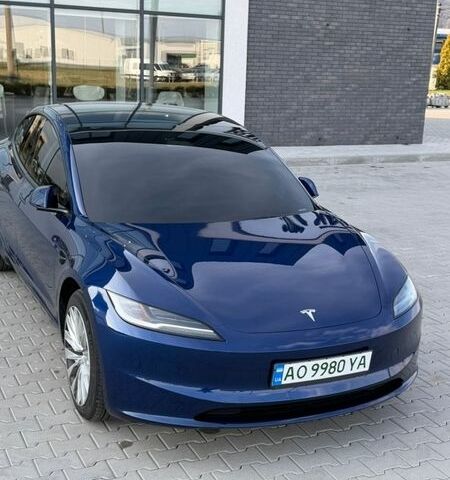 Синий Тесла Модель 3, объемом двигателя 0 л и пробегом 7 тыс. км за 25700 $, фото 1 на Automoto.ua