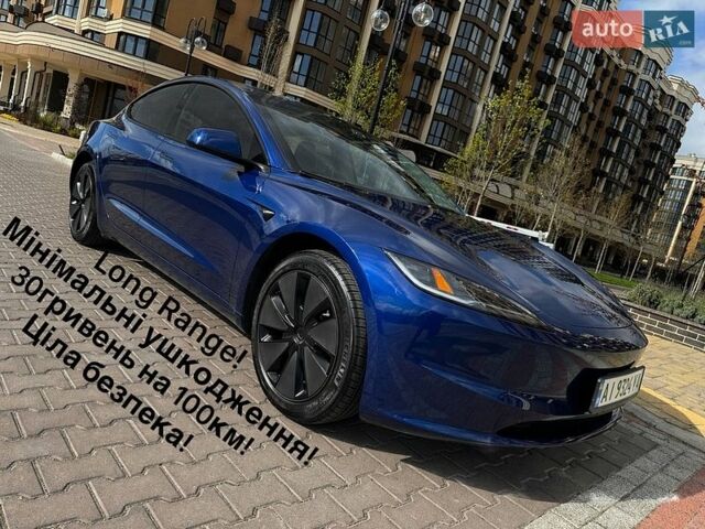 Синий Тесла Модель 3, объемом двигателя 0 л и пробегом 47 тыс. км за 29900 $, фото 1 на Automoto.ua