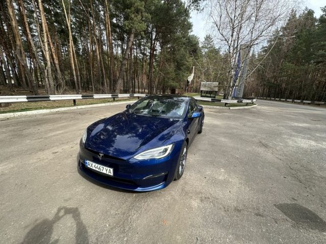 Синий Тесла Модель С, объемом двигателя 0 л и пробегом 54 тыс. км за 49500 $, фото 1 на Automoto.ua