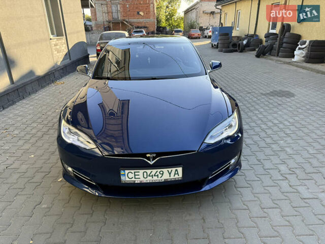 Синий Тесла Модель С, объемом двигателя 0 л и пробегом 75 тыс. км за 21900 $, фото 1 на Automoto.ua