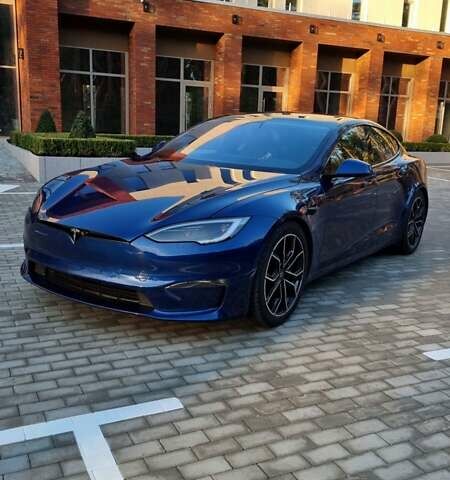 Синий Тесла Модель С, объемом двигателя 0 л и пробегом 52 тыс. км за 55000 $, фото 1 на Automoto.ua