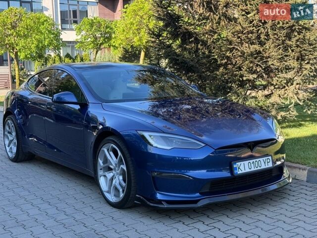 Синий Тесла Модель С, объемом двигателя 0 л и пробегом 65 тыс. км за 38500 $, фото 1 на Automoto.ua