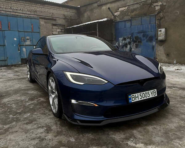 Синий Тесла Модель С, объемом двигателя 0 л и пробегом 55 тыс. км за 36000 $, фото 1 на Automoto.ua