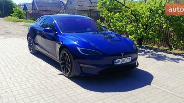 Синій Тесла Модель С, об'ємом двигуна 0 л та пробігом 35 тис. км за 38000 $, фото 1 на Automoto.ua
