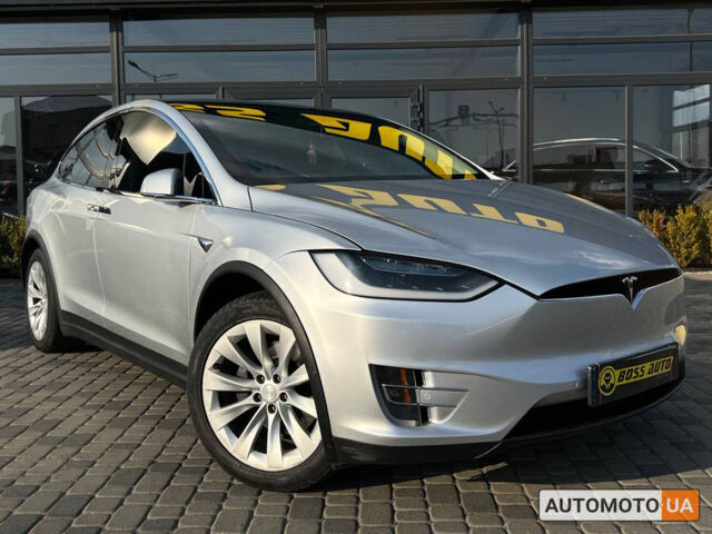 Серый Тесла Модель Х, объемом двигателя 75 л и пробегом 128 тыс. км за 42000 $, фото 1 на Automoto.ua