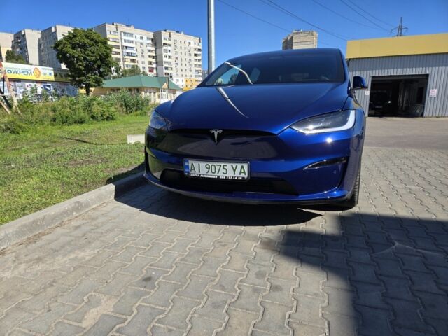Синий Тесла Модель Х, объемом двигателя 0 л и пробегом 70 тыс. км за 48500 $, фото 1 на Automoto.ua