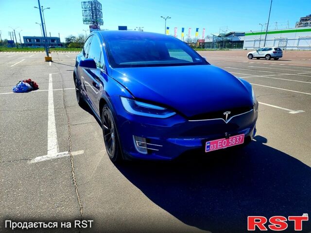 Синій Тесла Модель Х, об'ємом двигуна 0.19 л та пробігом 87 тис. км за 22500 $, фото 1 на Automoto.ua