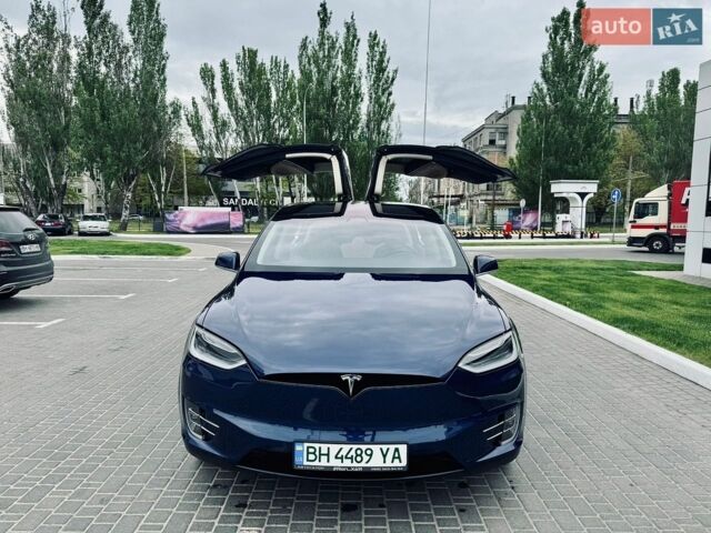 Синій Тесла Модель Х, об'ємом двигуна 0 л та пробігом 84 тис. км за 23500 $, фото 1 на Automoto.ua