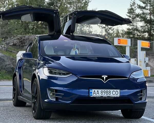 Синій Тесла Модель Х, об'ємом двигуна 0 л та пробігом 80 тис. км за 30000 $, фото 1 на Automoto.ua