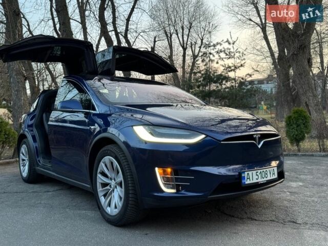 Синий Тесла Модель Х, объемом двигателя 0 л и пробегом 97 тыс. км за 32500 $, фото 1 на Automoto.ua