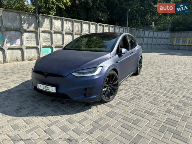 Синій Тесла Модель Х, об'ємом двигуна 0 л та пробігом 123 тис. км за 59500 $, фото 1 на Automoto.ua