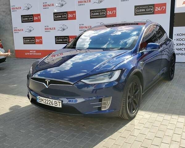 Синій Тесла Модель Х, об'ємом двигуна 0 л та пробігом 53 тис. км за 35000 $, фото 1 на Automoto.ua