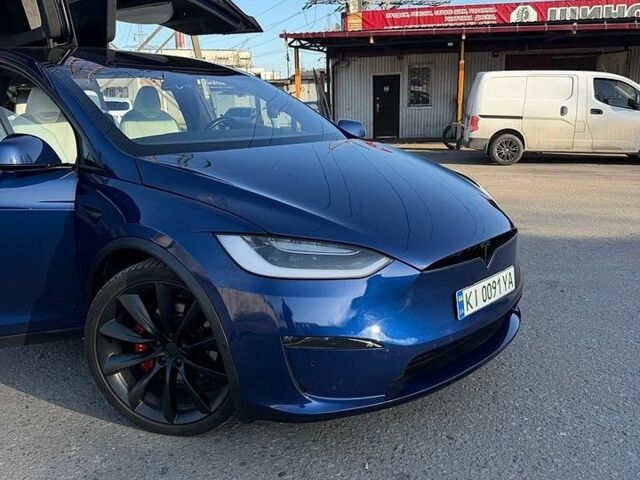 Синий Тесла Модель Х, объемом двигателя 0 л и пробегом 113 тыс. км за 28700 $, фото 1 на Automoto.ua