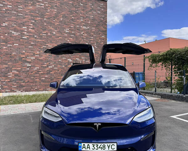 Синій Тесла Модель Х, об'ємом двигуна 0 л та пробігом 55 тис. км за 46000 $, фото 1 на Automoto.ua