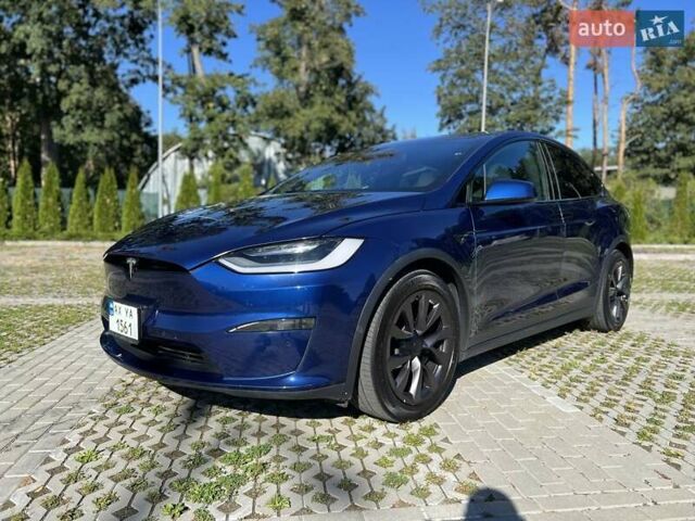 Синий Тесла Модель Х, объемом двигателя 0 л и пробегом 39 тыс. км за 47500 $, фото 1 на Automoto.ua