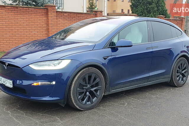 Синий Тесла Модель Х, объемом двигателя 0 л и пробегом 58 тыс. км за 41500 $, фото 1 на Automoto.ua
