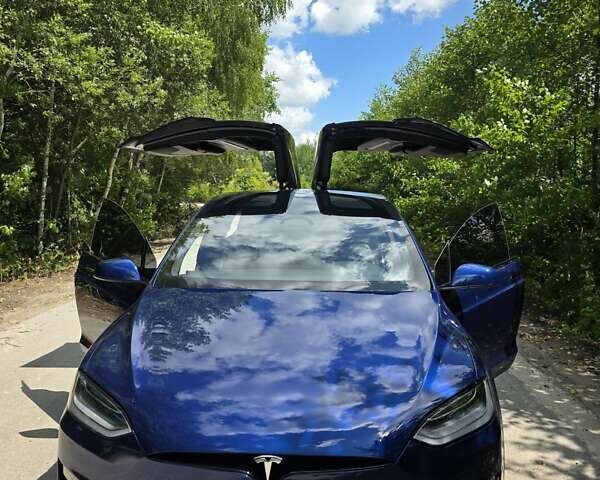 Синій Тесла Модель Х, об'ємом двигуна 0 л та пробігом 82 тис. км за 41000 $, фото 1 на Automoto.ua