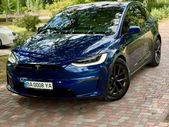 Синий Тесла Модель Х, объемом двигателя 0 л и пробегом 63 тыс. км за 54500 $, фото 1 на Automoto.ua