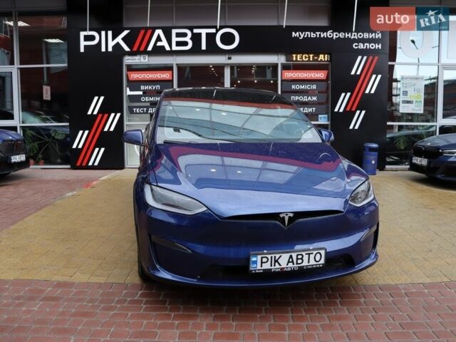 Синий Тесла Модель Х, объемом двигателя 0 л и пробегом 27 тыс. км за 49900 $, фото 1 на Automoto.ua