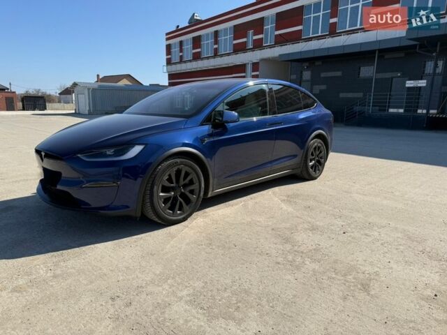 Синій Тесла Модель Х, об'ємом двигуна 0 л та пробігом 53 тис. км за 46900 $, фото 1 на Automoto.ua