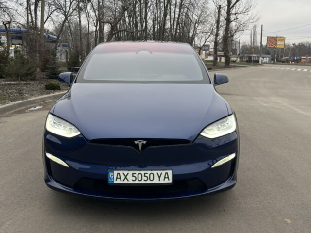 Синий Тесла Модель Х, объемом двигателя 0 л и пробегом 40 тыс. км за 42100 $, фото 1 на Automoto.ua