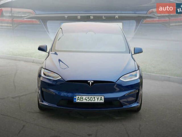 Синий Тесла Модель Х, объемом двигателя 0 л и пробегом 10 тыс. км за 61799 $, фото 1 на Automoto.ua