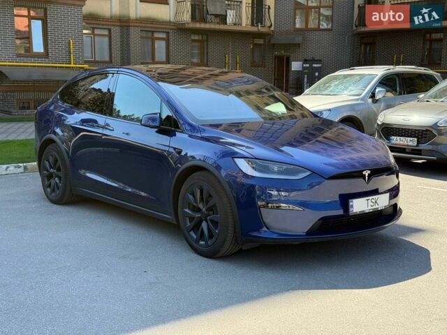Синий Тесла Модель Х, объемом двигателя 0 л и пробегом 14 тыс. км за 62999 $, фото 1 на Automoto.ua