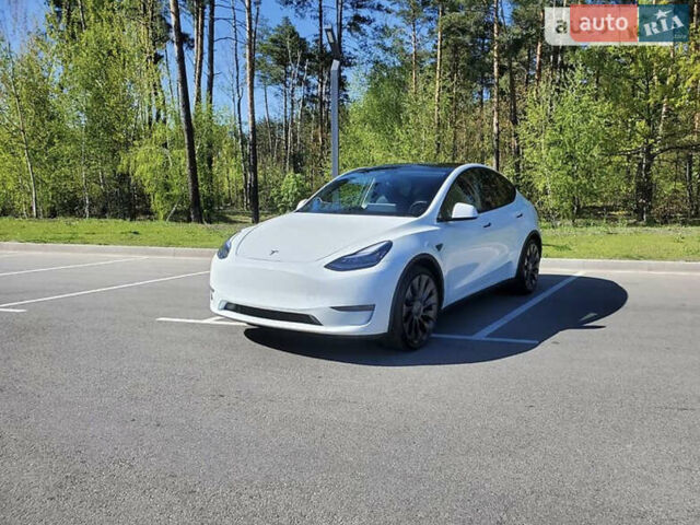 Белый Тесла Model Y, объемом двигателя 0 л и пробегом 9 тыс. км за 33333 $, фото 1 на Automoto.ua