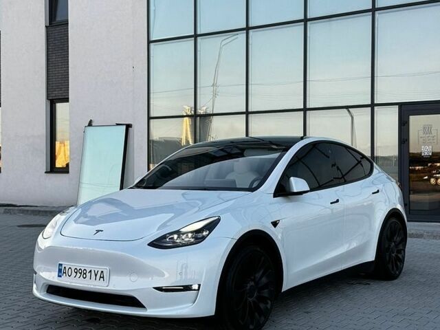 Білий Тесла Model Y, об'ємом двигуна 0 л та пробігом 84 тис. км за 21900 $, фото 1 на Automoto.ua