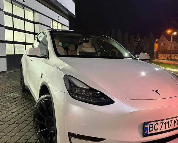 Білий Тесла Model Y, об'ємом двигуна 0 л та пробігом 25 тис. км за 22999 $, фото 1 на Automoto.ua