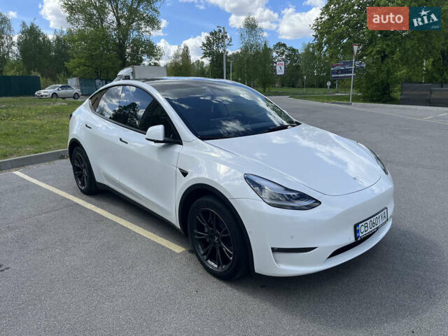 Белый Тесла Model Y, объемом двигателя 0 л и пробегом 40 тыс. км за 27900 $, фото 1 на Automoto.ua