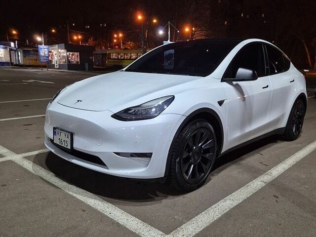 Белый Тесла Model Y, объемом двигателя 0 л и пробегом 82 тыс. км за 23500 $, фото 1 на Automoto.ua