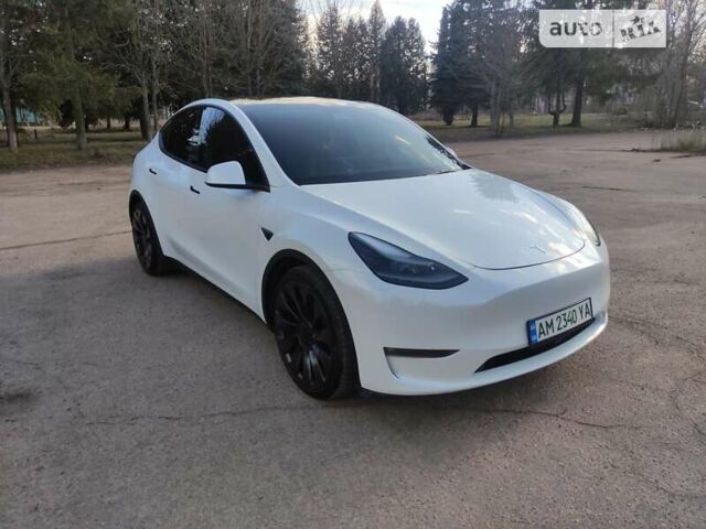 Білий Тесла Model Y, об'ємом двигуна 0 л та пробігом 2 тис. км за 41500 $, фото 1 на Automoto.ua