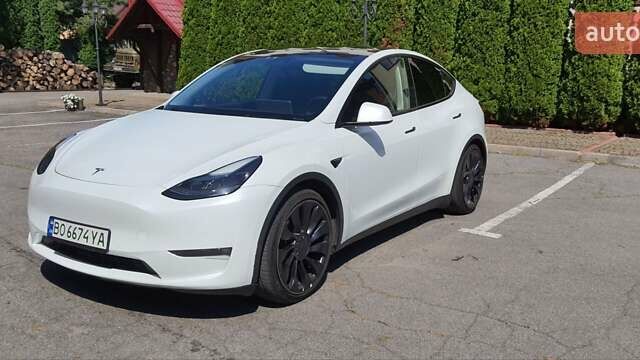 Белый Тесла Model Y, объемом двигателя 0 л и пробегом 62 тыс. км за 30700 $, фото 1 на Automoto.ua