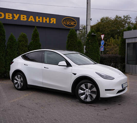 Білий Тесла Model Y, об'ємом двигуна 0 л та пробігом 53 тис. км за 27500 $, фото 1 на Automoto.ua