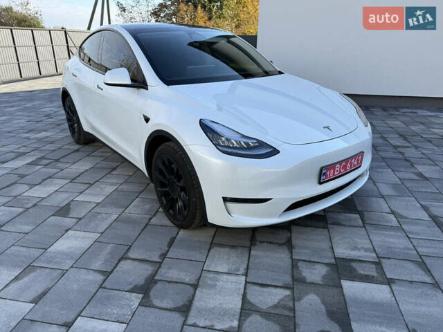 Білий Тесла Model Y, об'ємом двигуна 0 л та пробігом 49 тис. км за 24900 $, фото 1 на Automoto.ua